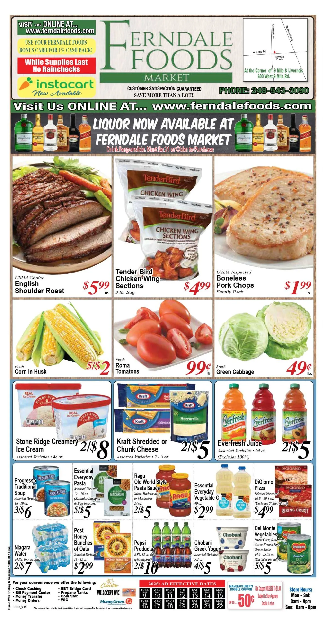 Weekly ad Ferndale Foods Sales from September 9 to September 22 2025 - Page 1