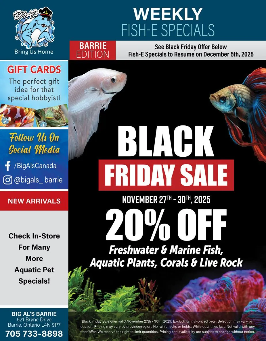 Big Al's Pets Sales - December 5 December 7 2025