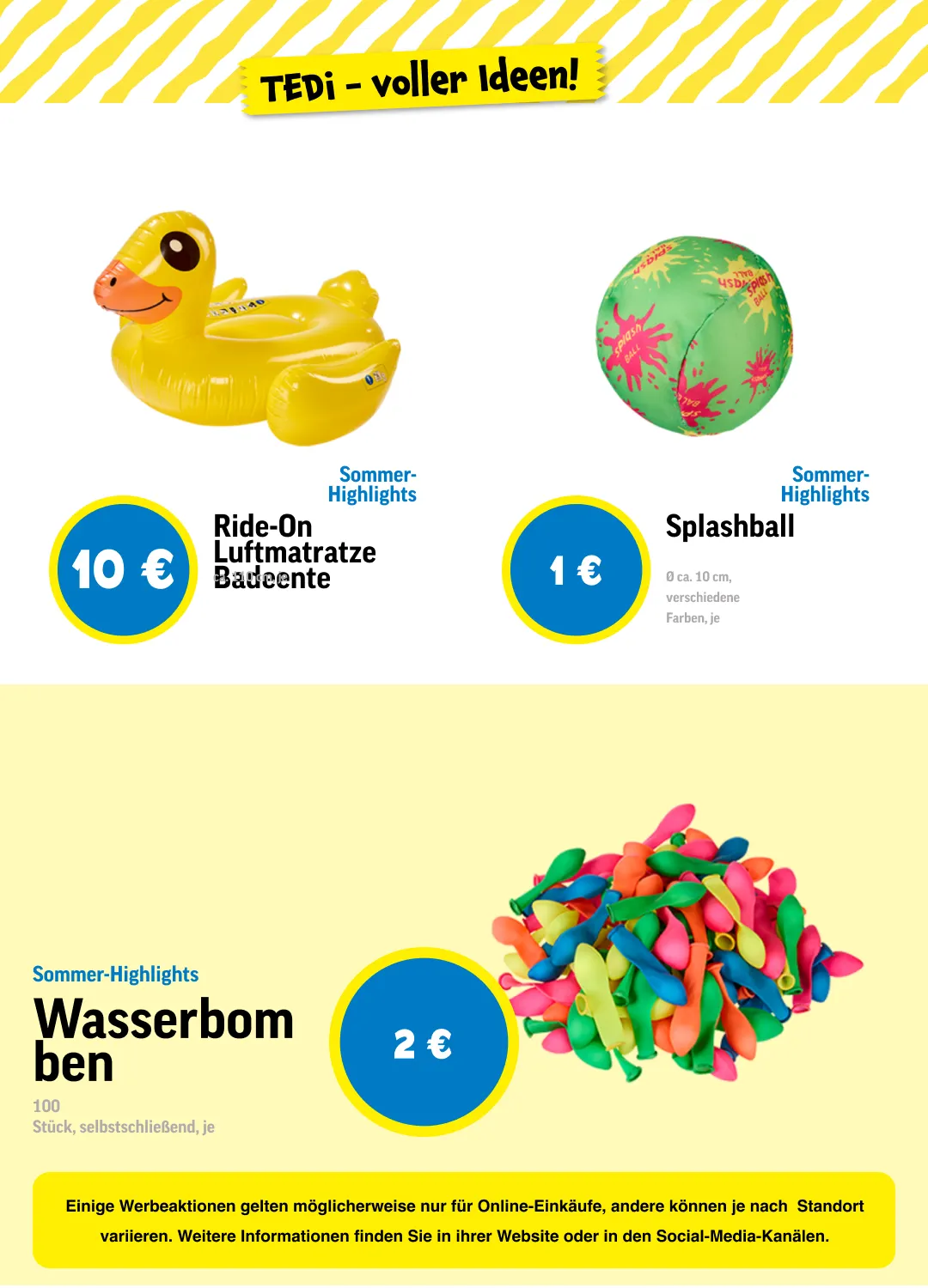 Tedi rabatte von 26. Mai bis 9. Juni 2026 - Prospekt seite 13