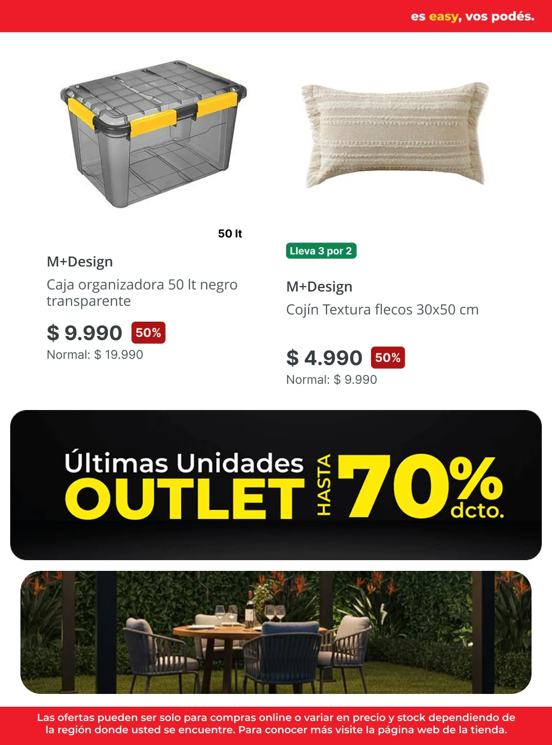 Catálogo de Outlet Easy 17 de julio al 31 de julio 2026 - Página 10