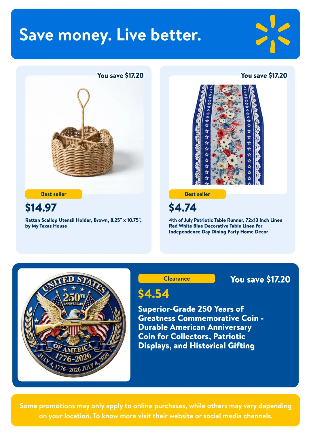 Weekly ad Patriotic decor and party supplies from June 25 to July 9 2026 - Page 10