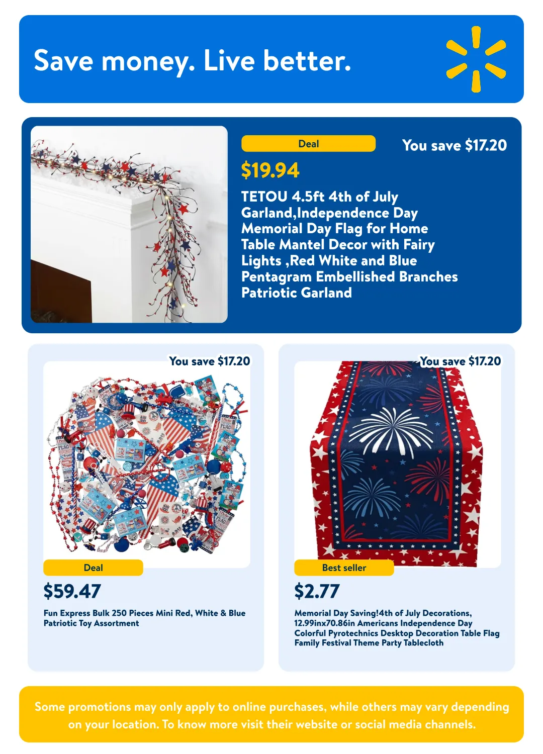 Weekly ad Patriotic decor and party supplies from June 25 to July 9 2026 - Page 12