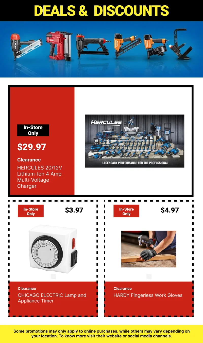Weekly ad Clearance Tools At Harbor Freight from June 26 to July 10 2026 - Page 12