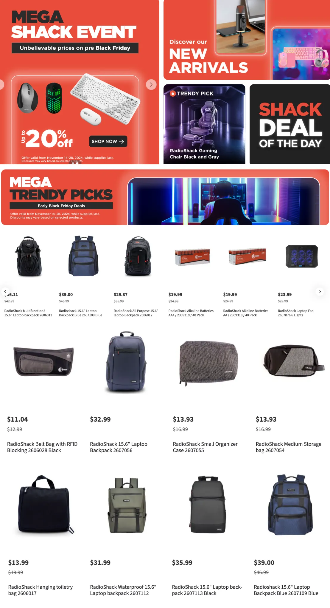 Weekly ad RadioShack;s Black Deals! from November 20 to November 30 2024 - Page