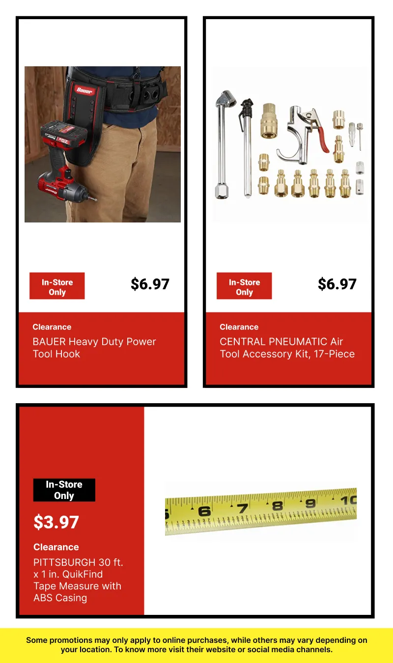 Weekly ad Clearance Tools At Harbor Freight from June 26 to July 10 2026 - Page 15
