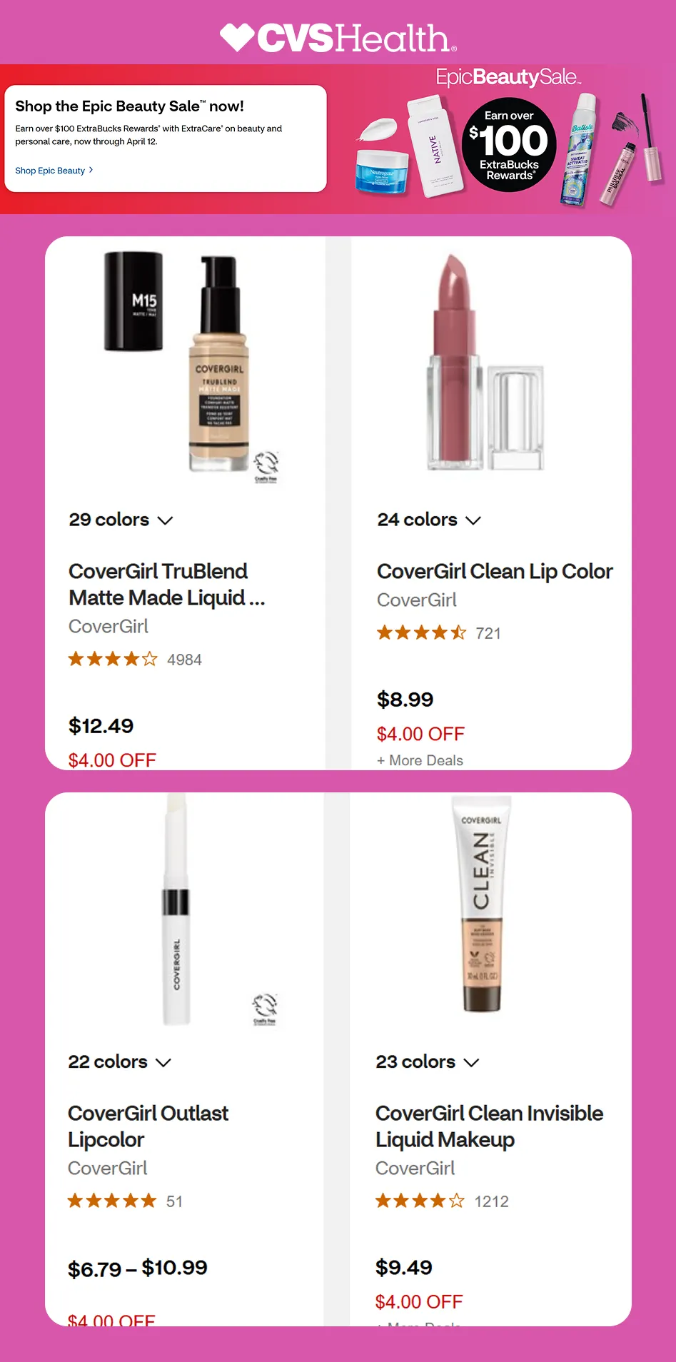 Weekly ad CVS Deals from April 11 to April 18 2025 - Page 1