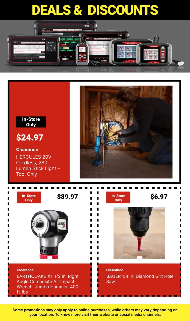 Weekly ad Clearance Tools At Harbor Freight from June 26 to July 10 2026 - Page 16