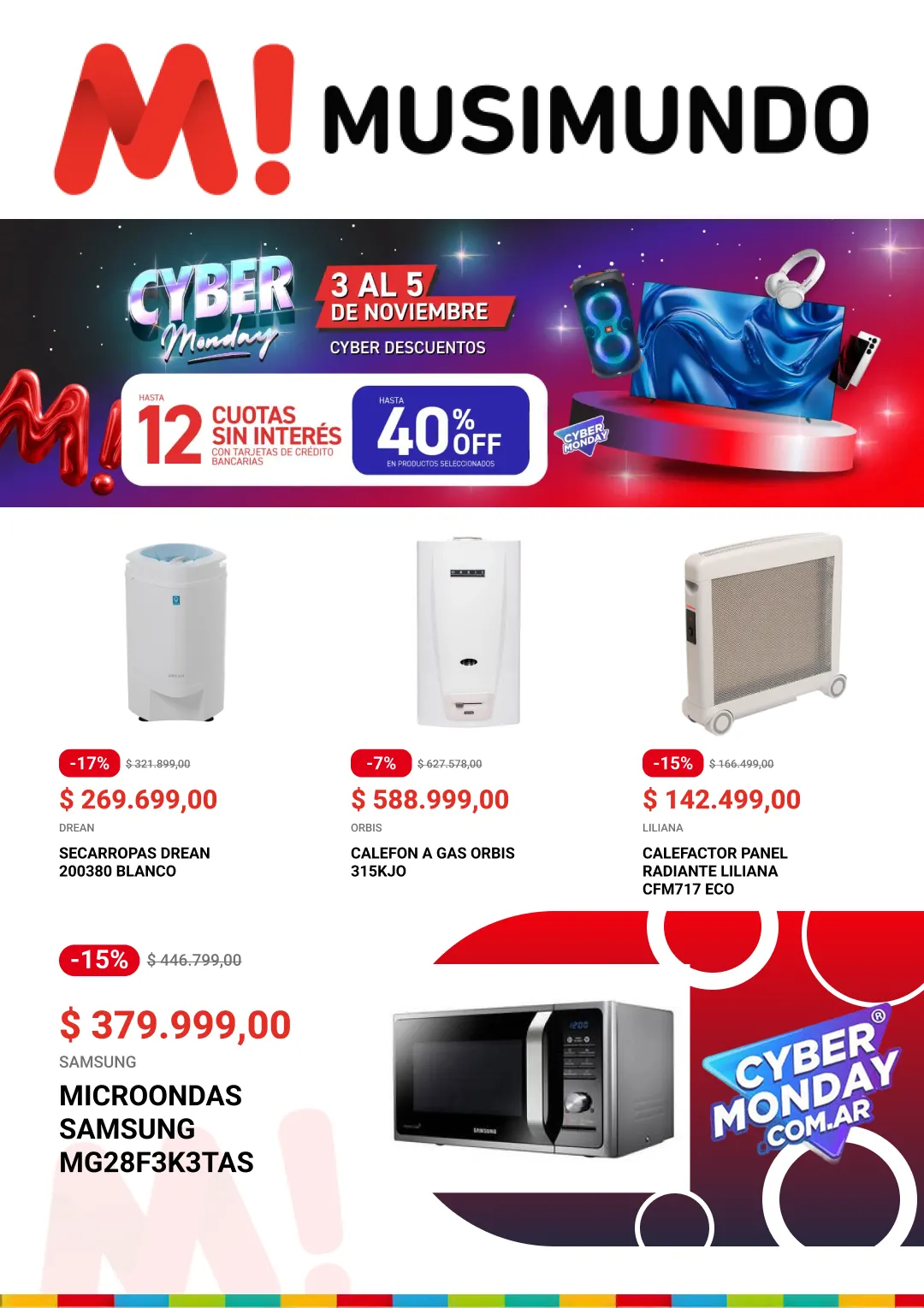 Ofertas de Cyber Monday 3 de noviembre al 12 de noviembre 2025 - Página del catálogo