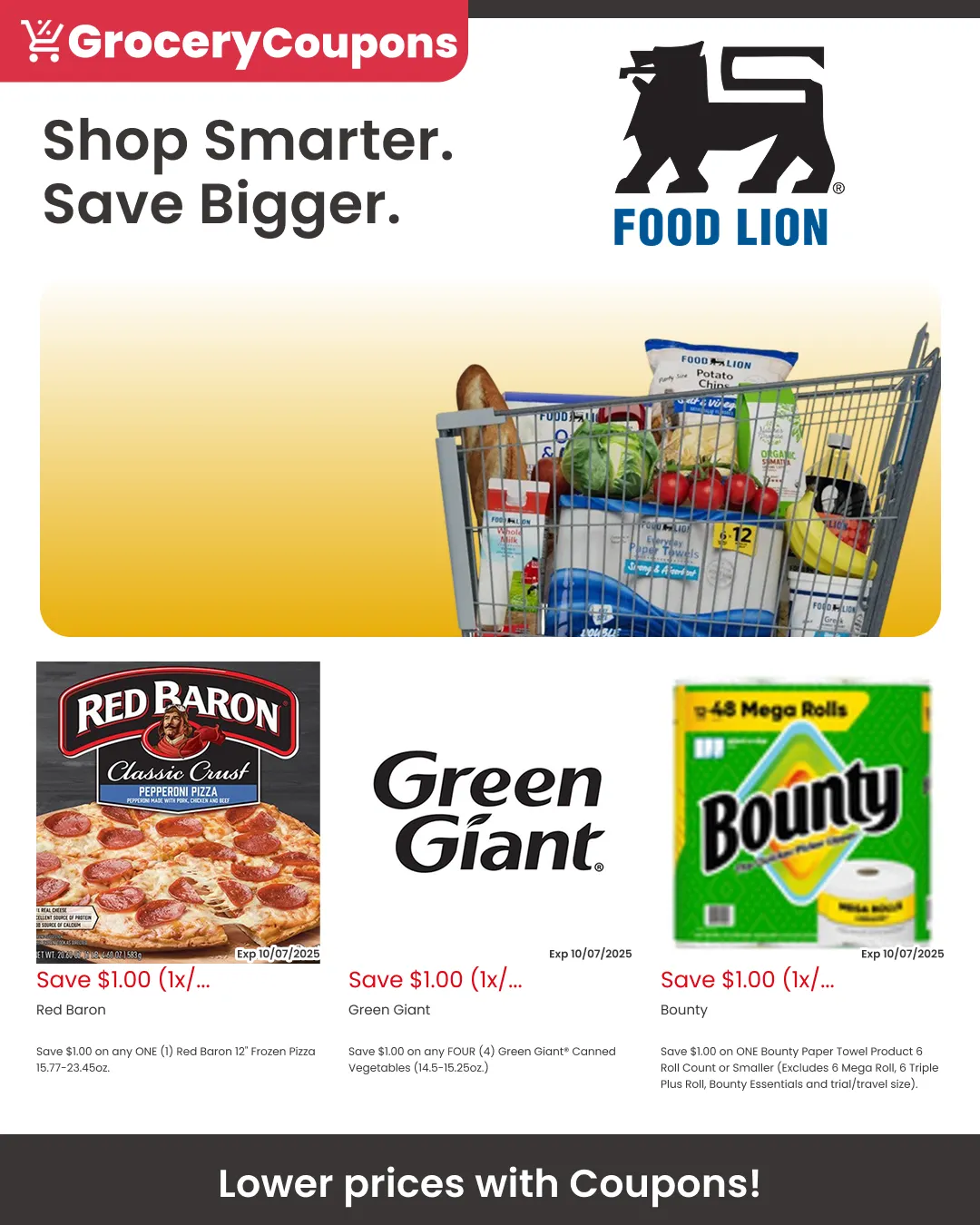 Weekly ad Food Lion coupons from October 3 to October 31 2025 - Page 1