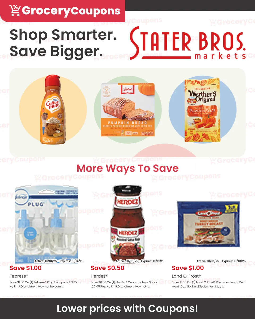 Weekly ad Stater Bros. coupons from October 8 to November 2 2025 - Page 1