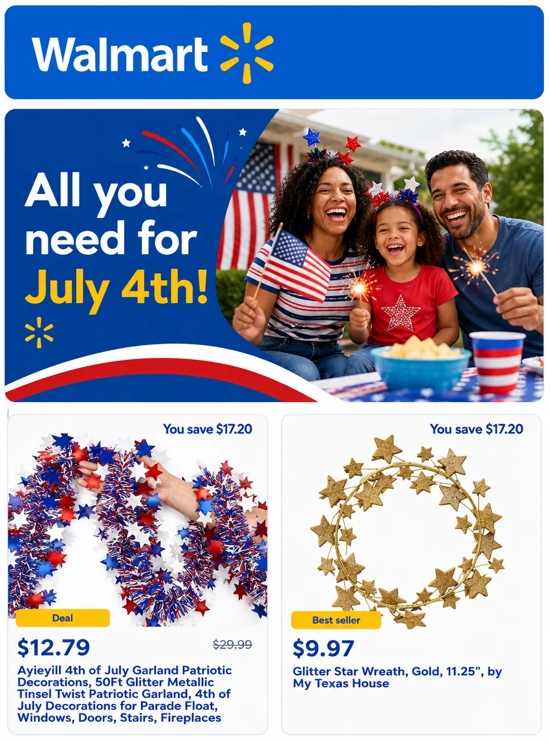 Weekly ad Patriotic decor and party supplies from June 25 to July 9 2026 - Page 