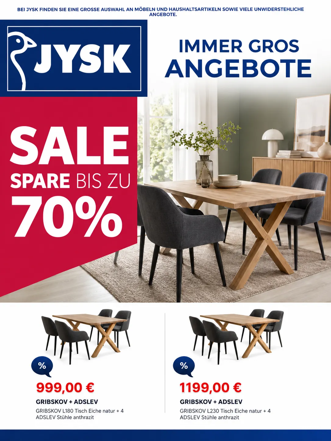 SPARE BIS ZU 70% - SALE BEI JYSK! von 12. Juni bis 26. Juni 2026 - Prospekt seite
