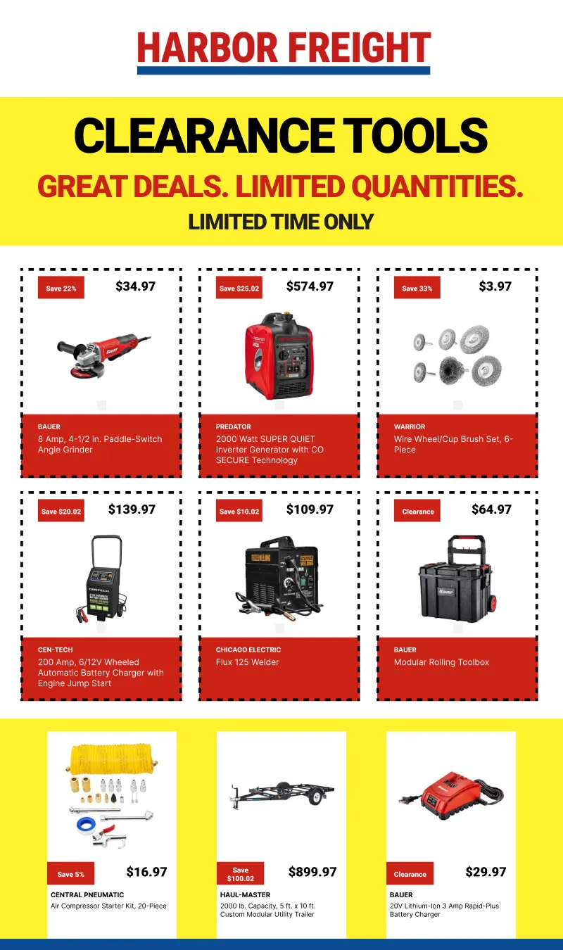 Weekly ad Clearance Tools from March 19 to April 2 2026 - Page 