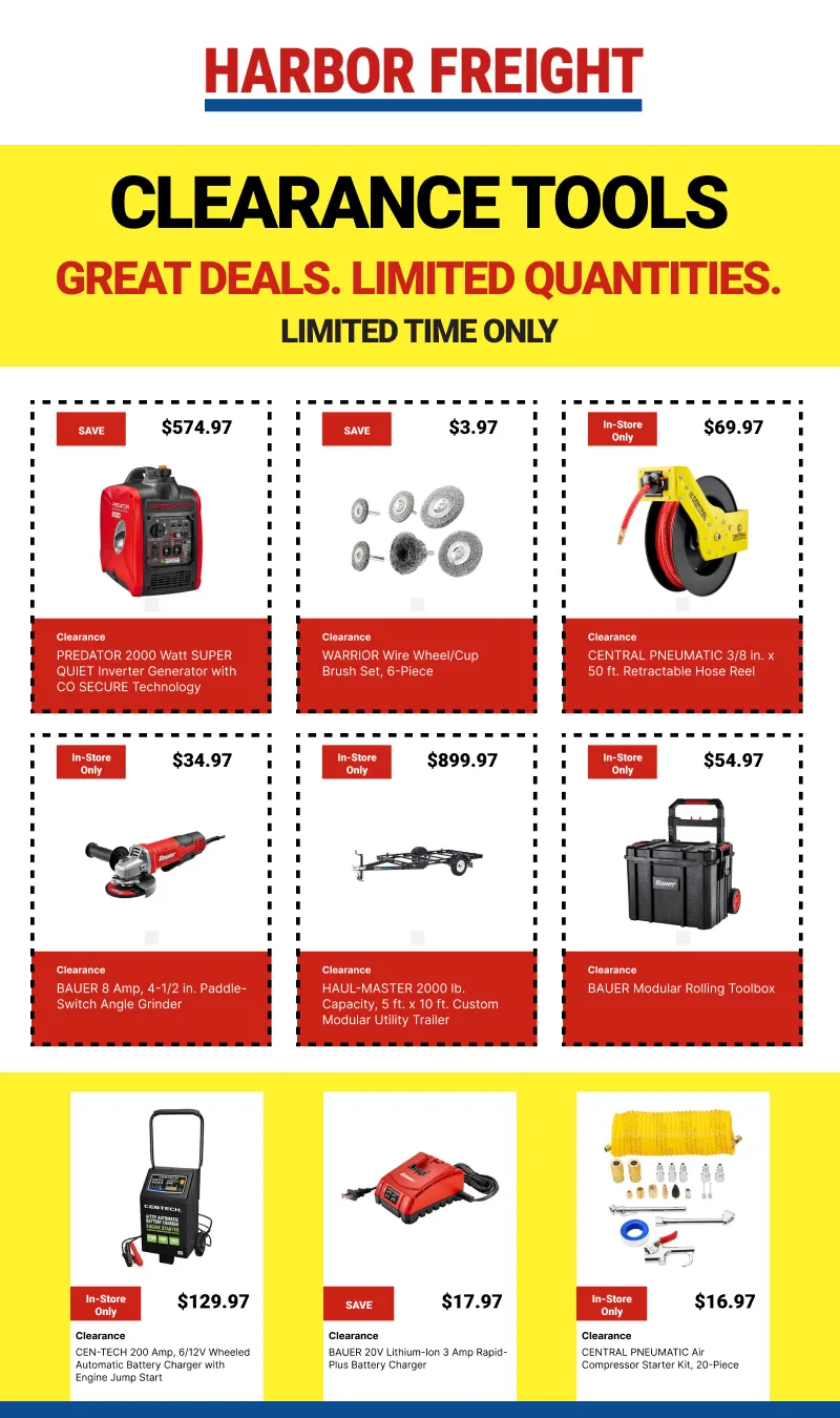 Weekly ad Clearance Tools from April 20 to May 4 2026 - Page 