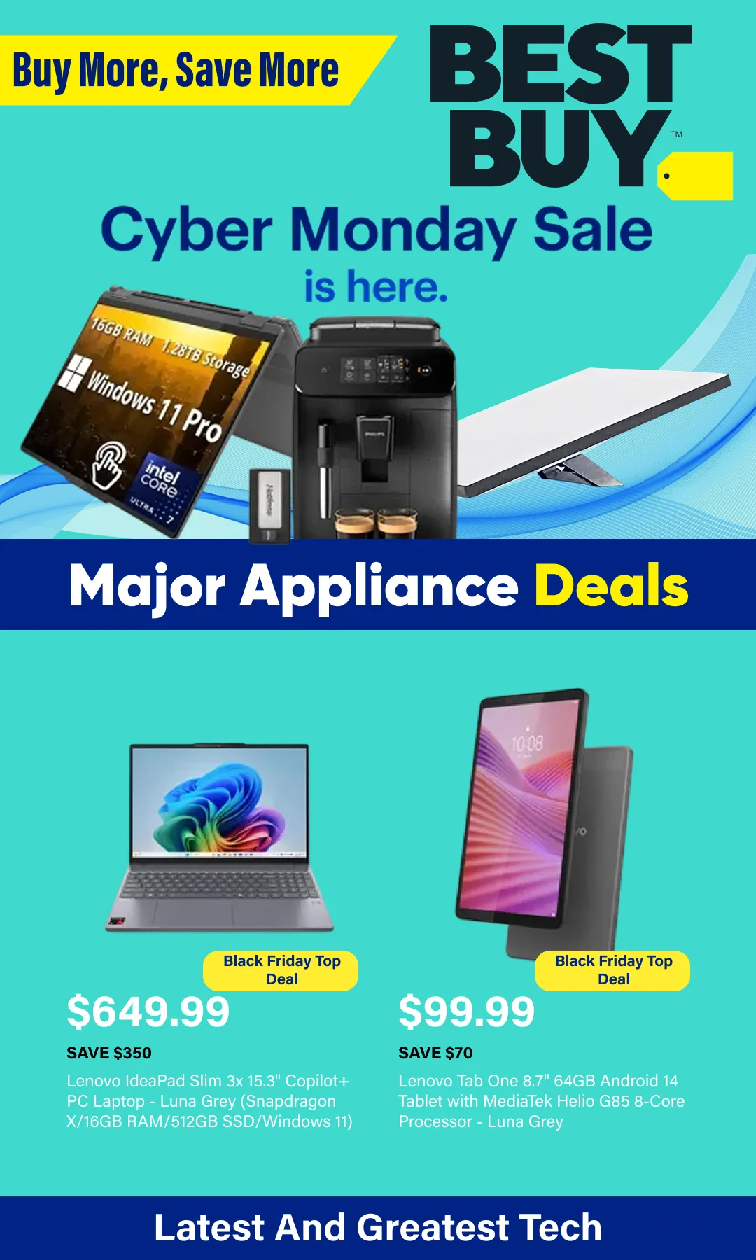 Cyber deals from December 1 to December 15 2025 - flyer page 