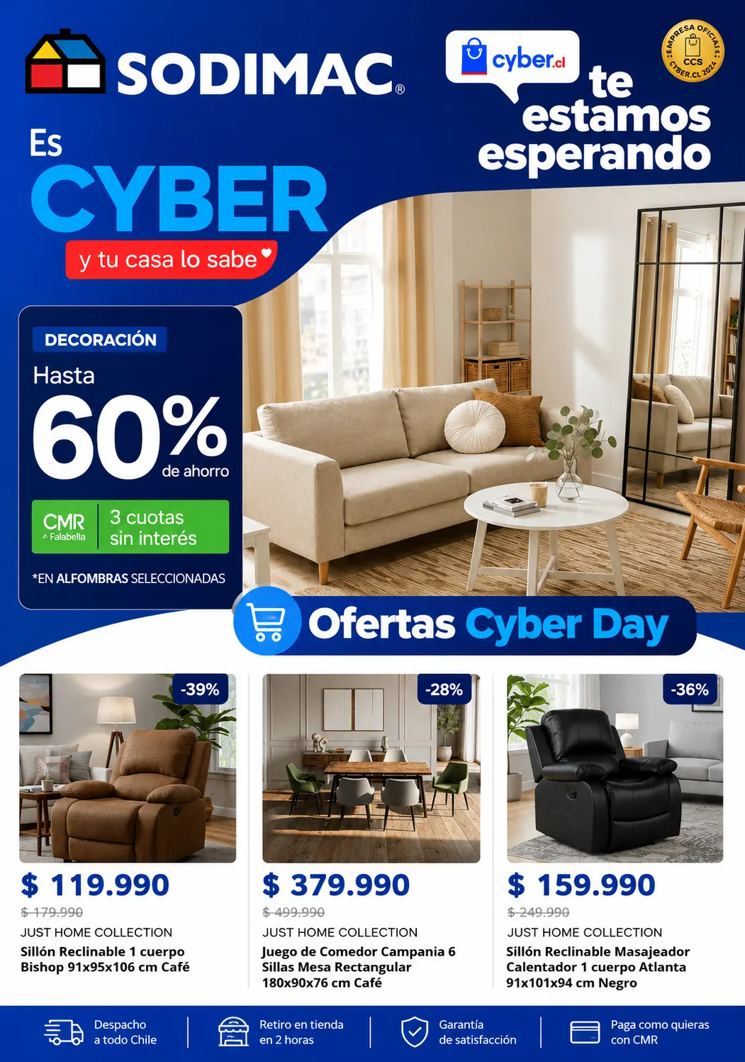 Catálogo de Cyber Sodimac 1 de junio al 4 de junio 2026 - Página 1