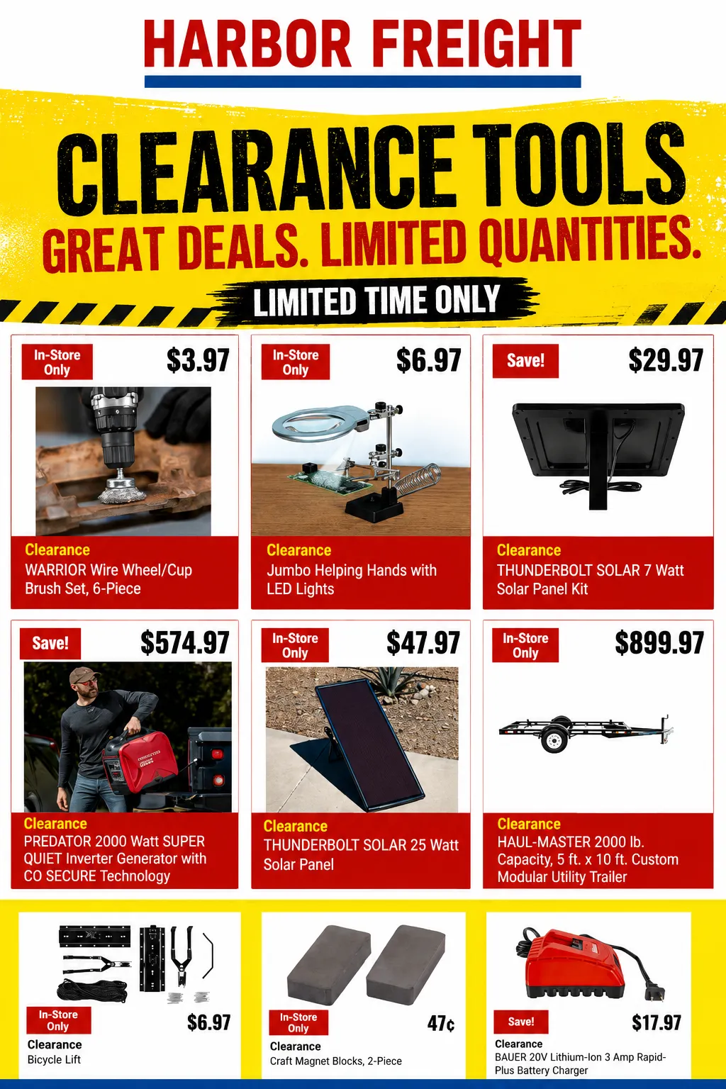 Weekly ad Clearance Tools At Harbor Freight from June 26 to July 10 2026 - Page 