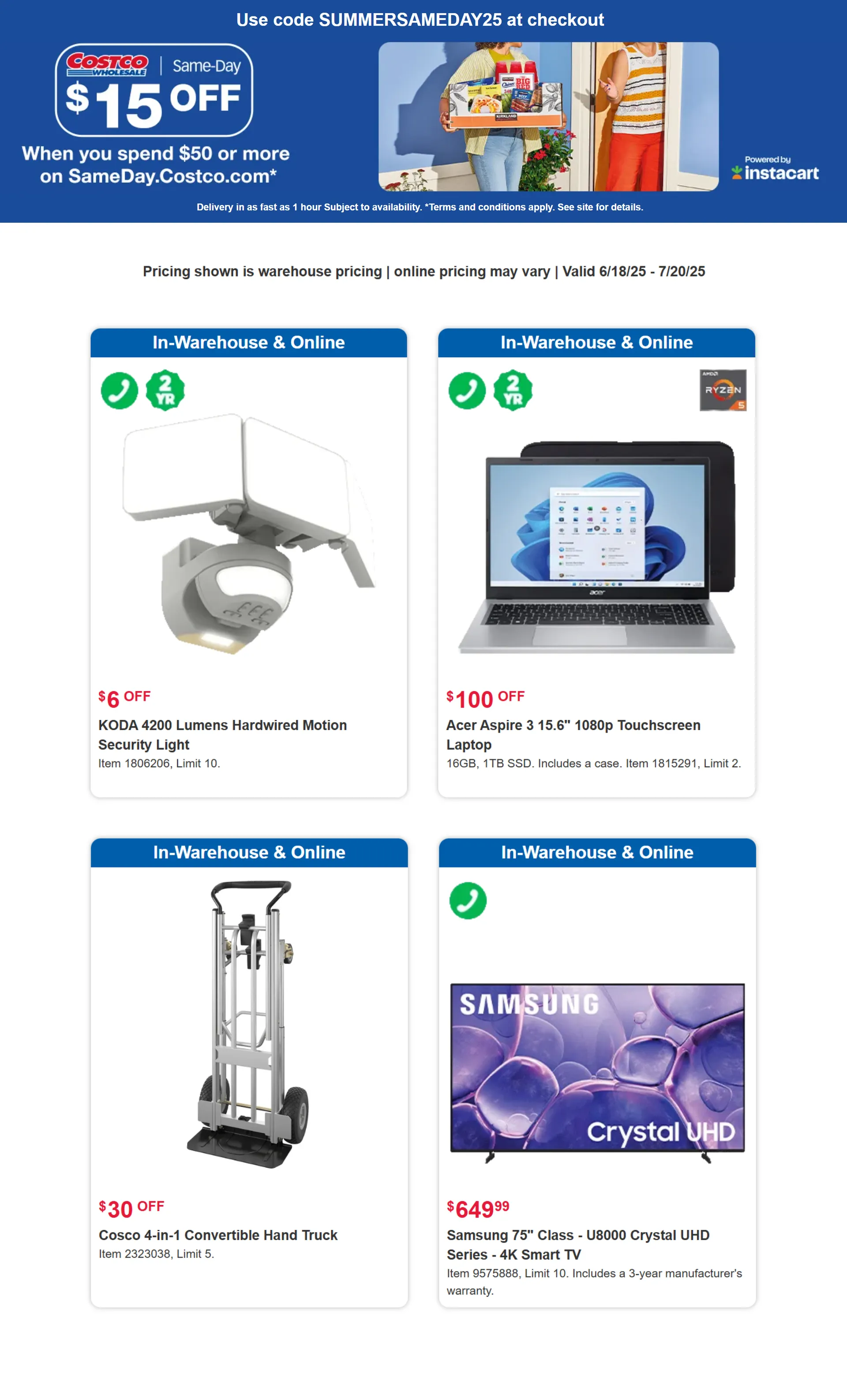 Weekly ad Super Savings from June 18 to July 20 2025 - Page 8