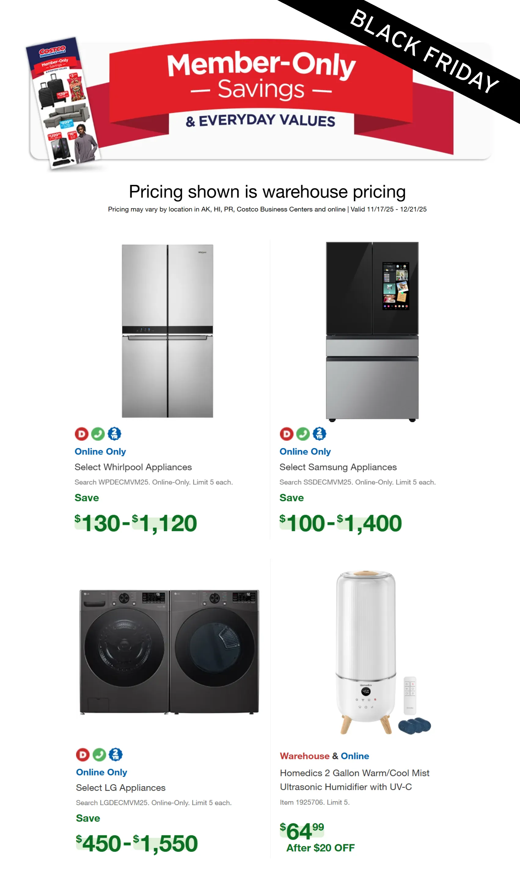 Weekly ad Black Friday Deals from November 19 to November 30 2025 - Page 1