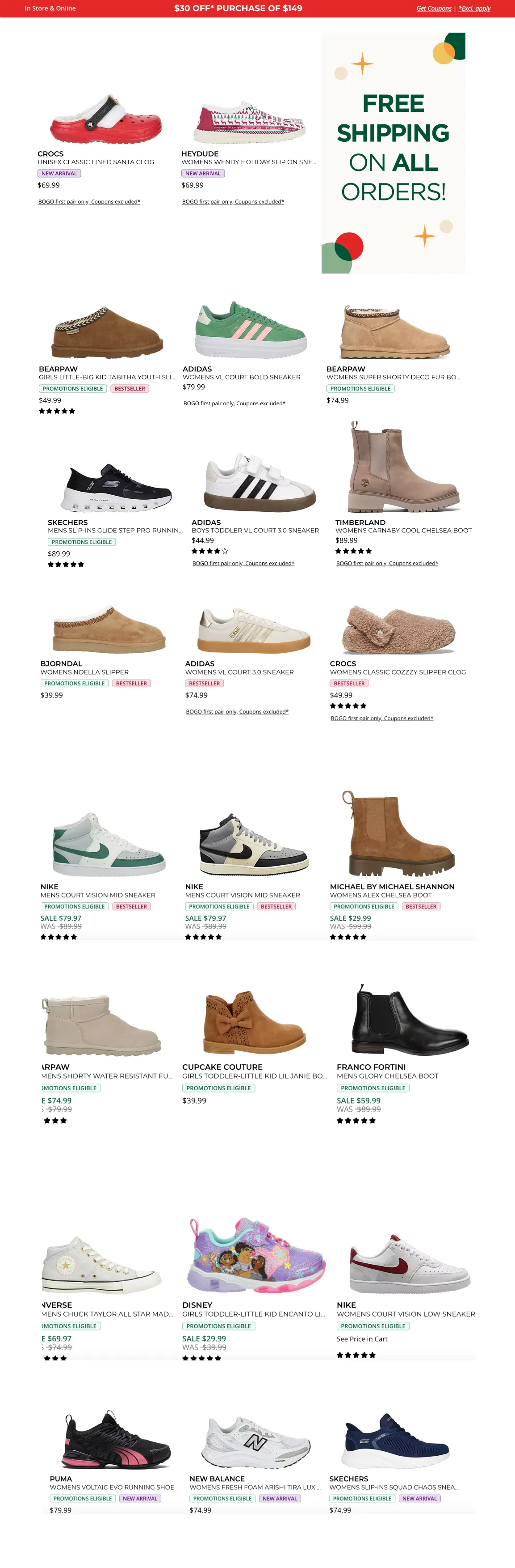 Weekly ad Best Black Friday Shoes Deals from November 20 to November 30 2024 - Page 4
