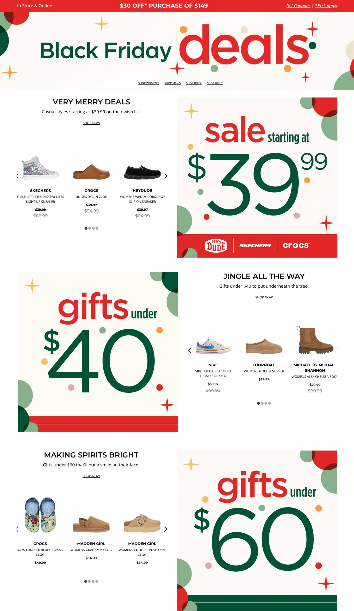 Weekly ad Best Black Friday Shoes Deals from November 20 to November 30 2024 - Page 2