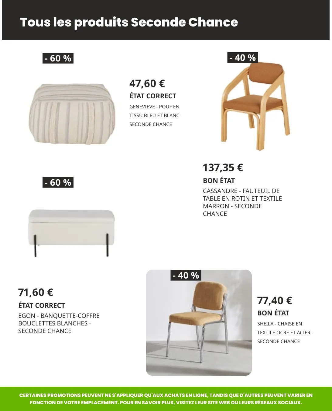 Seconde Chance du 22 avril au 6 mai 2026 - Catalogue page 2