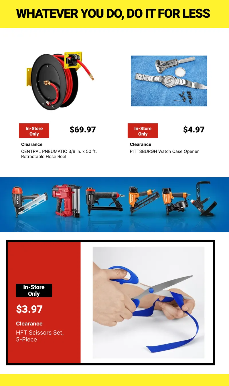 Weekly ad Clearance Tools At Harbor Freight from June 26 to July 10 2026 - Page 2