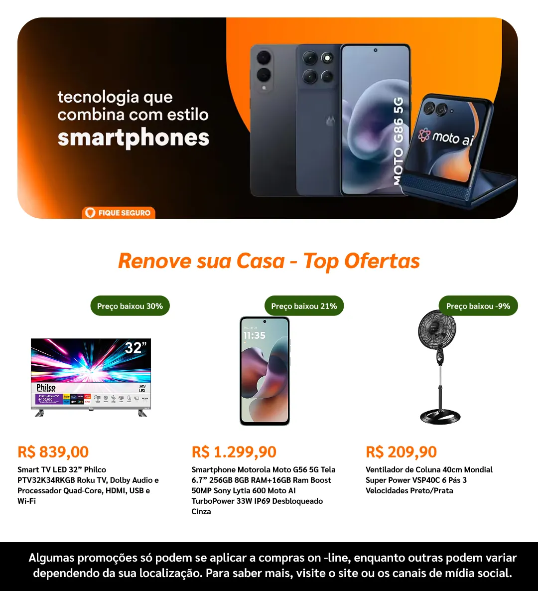 Encarte de De Olho na Oferta Pontofrio 19 de fevereiro até 5 de março 2026 - Pagina 2