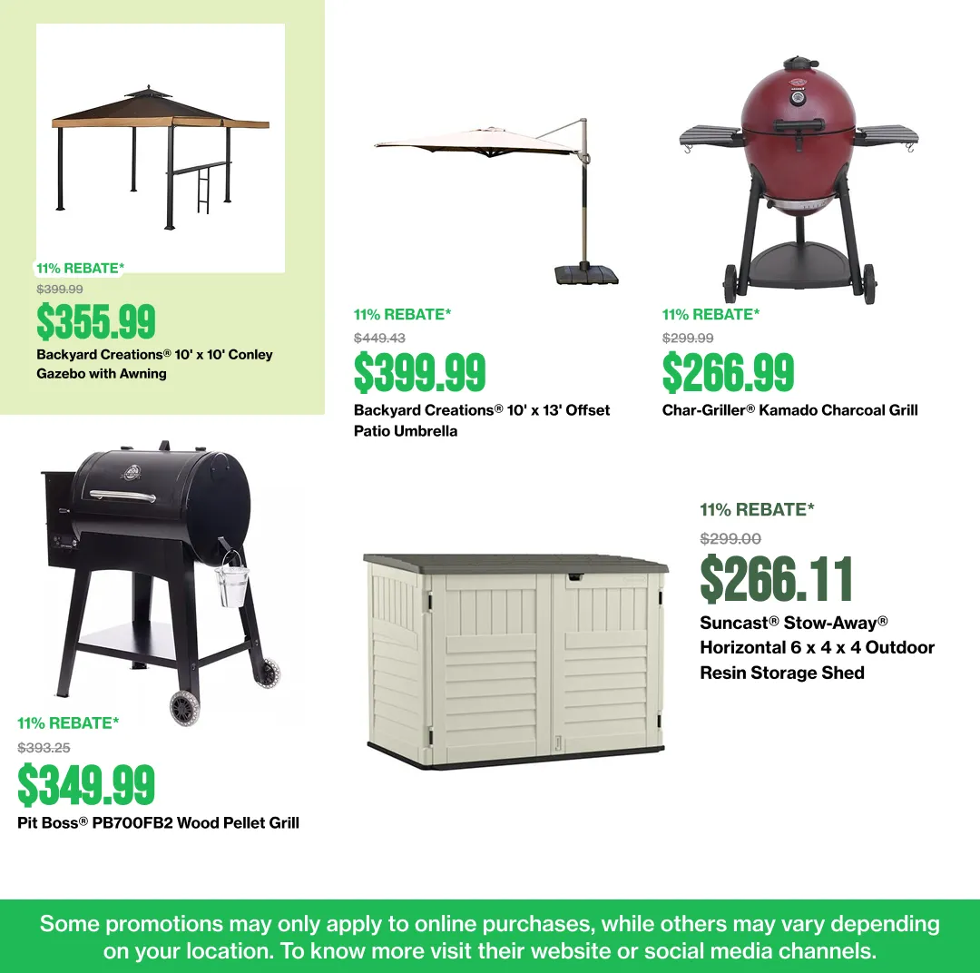 Weekly ad OUTDOOR LIVING & PATIO from April 6 to April 20 2026 - Page 2