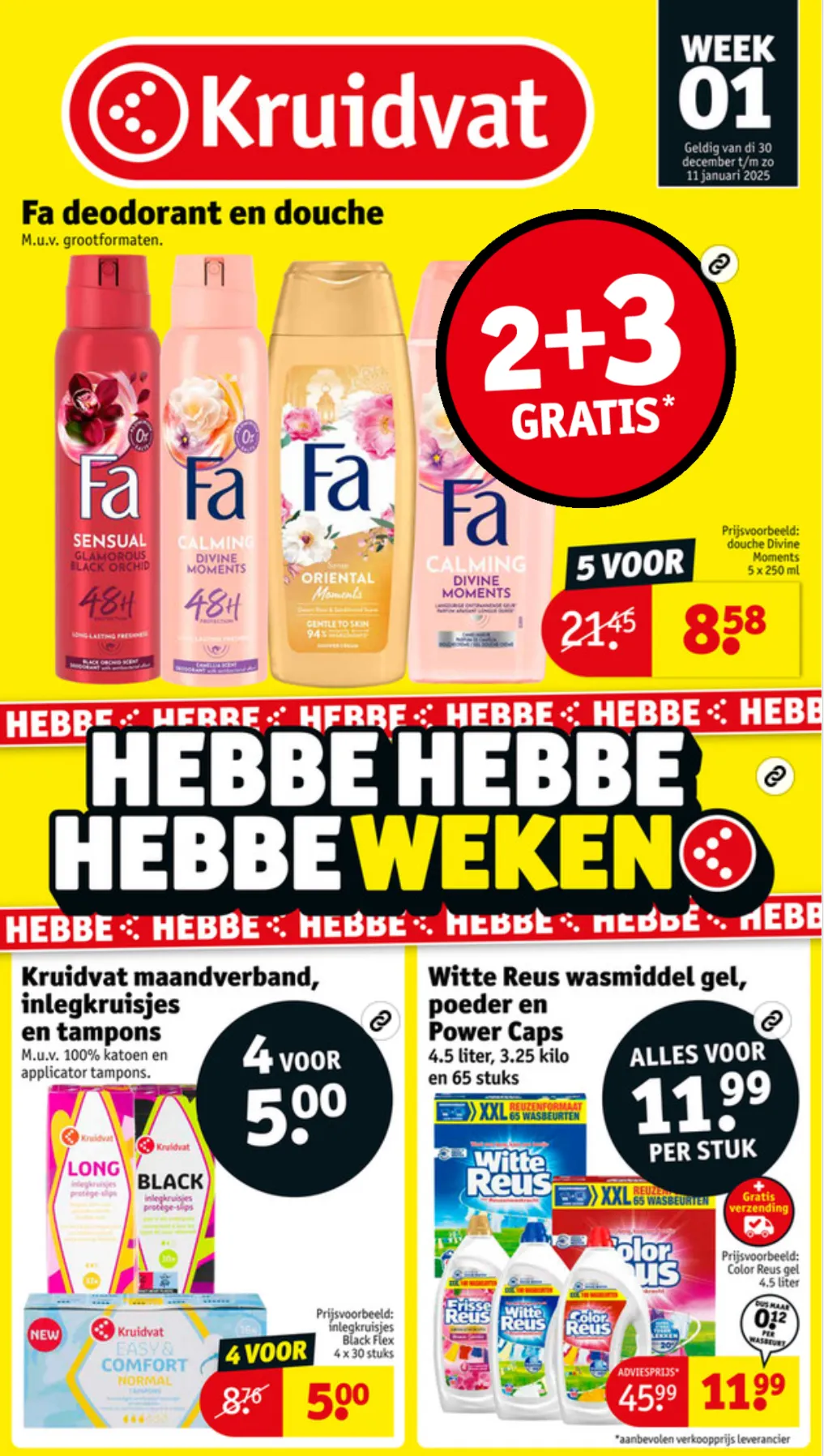 Folder kruidvat van 29 december tot 12 januari 2026 - Folder pagina 1