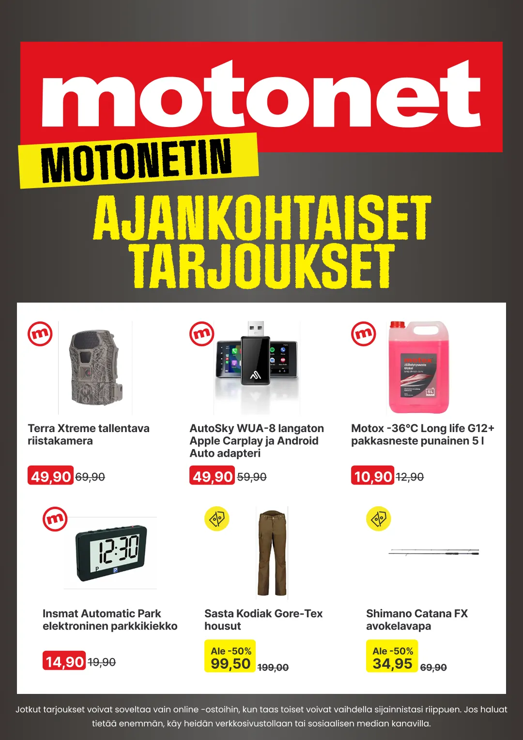 Kaupan Motonet uusimmat tarjoukset - 28. lokakuuta 11. marraskuuta 2025