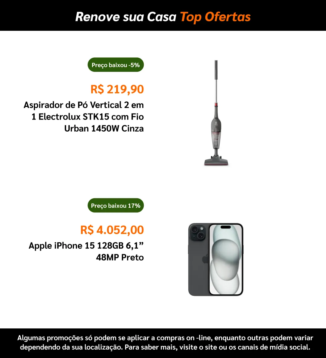 Encarte de De Olho na Oferta Pontofrio 19 de fevereiro até 5 de março 2026 - Pagina 3