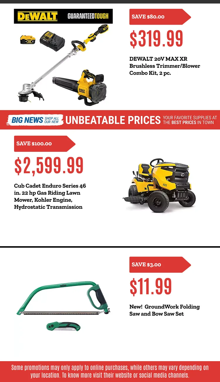Weekly ad Outdoor Power Equipment Sale from May 28 to June 11 2026 - Page 4