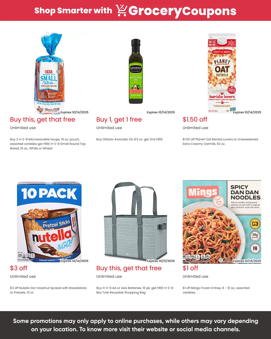 Weekly ad H-E-B coupons from October 3 to November 4 2025 - Page 4