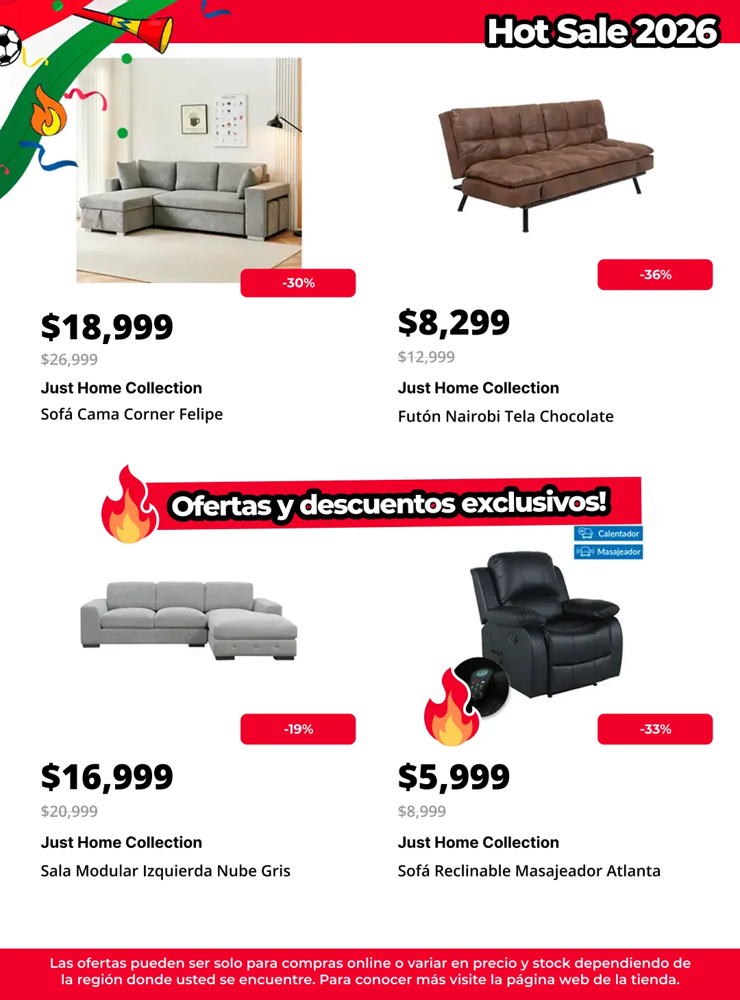 Catálogo de HOT SALE MUEBLES 26 de mayo al 2 de junio 2026 - Pagina 4
