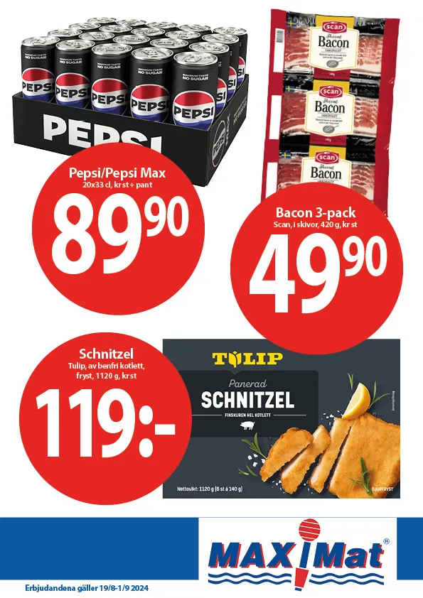 MaxiMat Charlottenberg fra 26. august til 1. september 2024 - kundeavisside 