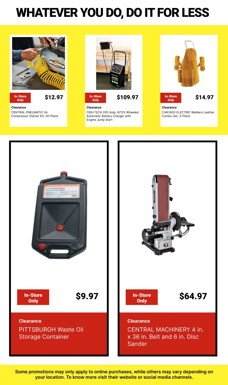 Weekly ad Clearance Tools At Harbor Freight from June 26 to July 10 2026 - Page 5