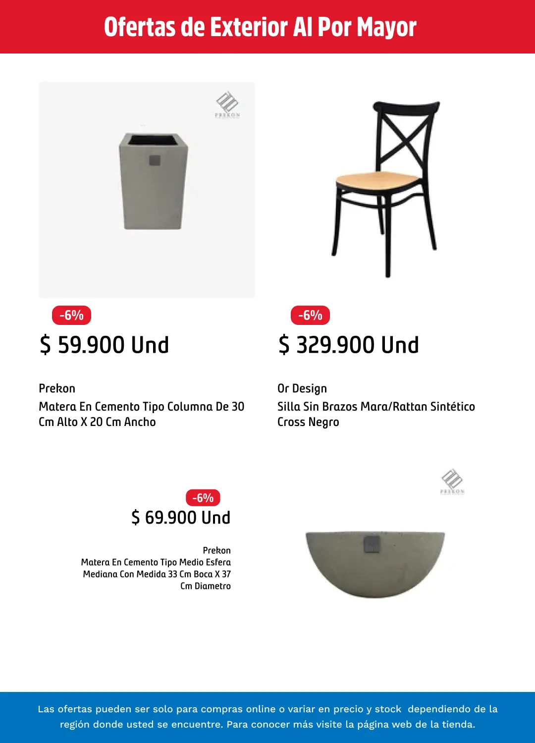 Catalogo de ofertas EXTERIOR Y TERRAZAS 21 de abril al 5 de mayo 2026 - Pag 6