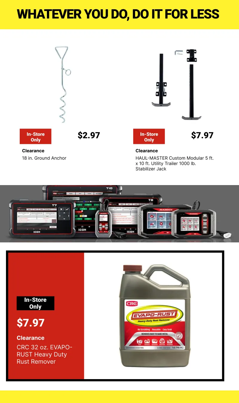 Weekly ad Clearance Tools At Harbor Freight from June 26 to July 10 2026 - Page 6