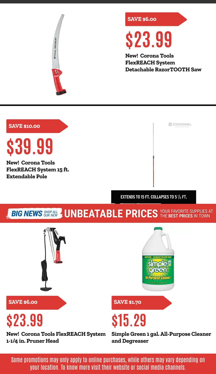 Weekly promotion Outdoor Power Equipment Sale spanning from May 28 to June 11 2026 - Page 6 for Catalogue 365