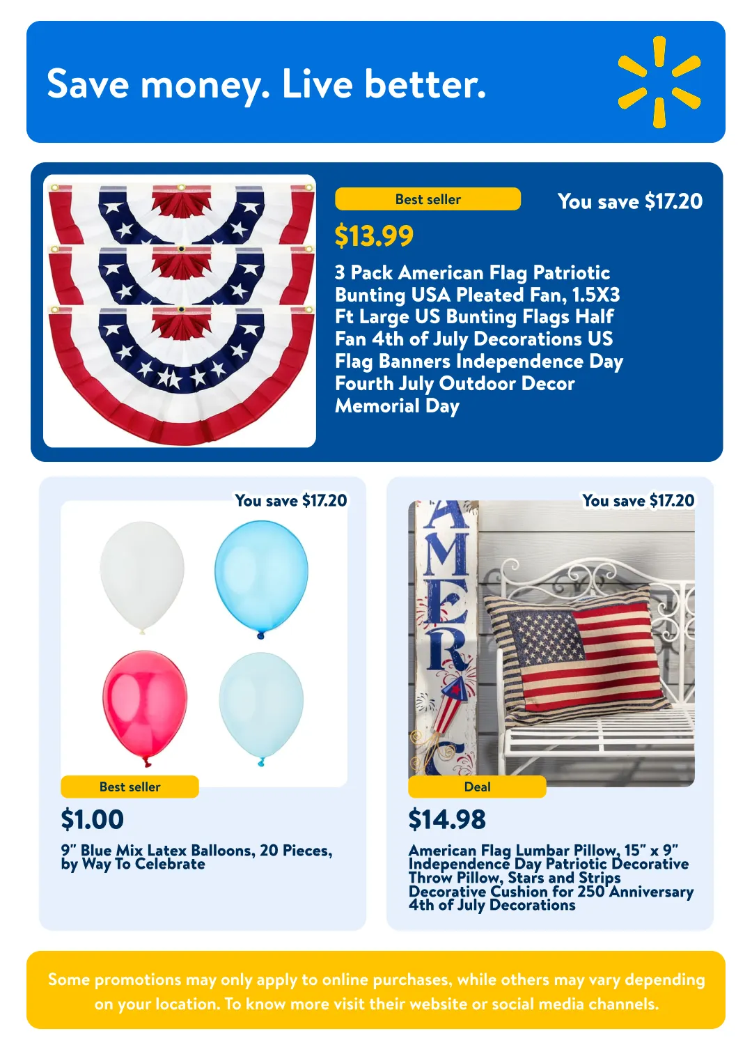 Weekly ad Patriotic decor and party supplies from June 25 to July 9 2026 - Page 6