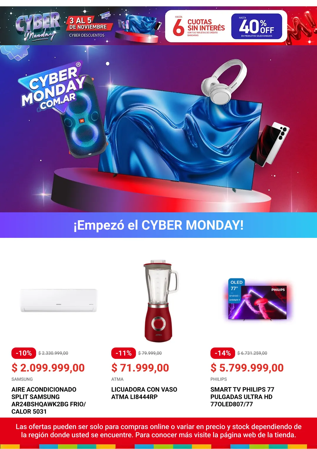 Ofertas de Cyber Monday 3 de noviembre al 12 de noviembre 2025 - Página 7 del catálogo