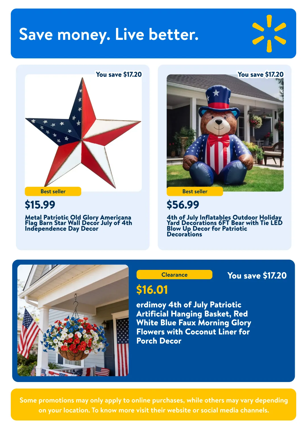 Weekly ad Patriotic decor and party supplies from June 25 to July 9 2026 - Page 7