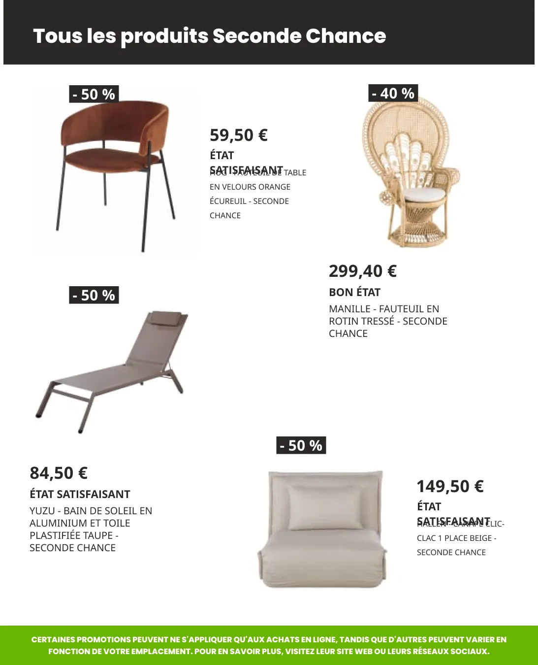 Seconde Chance du 22 avril au 6 mai 2026 - Catalogue page 8