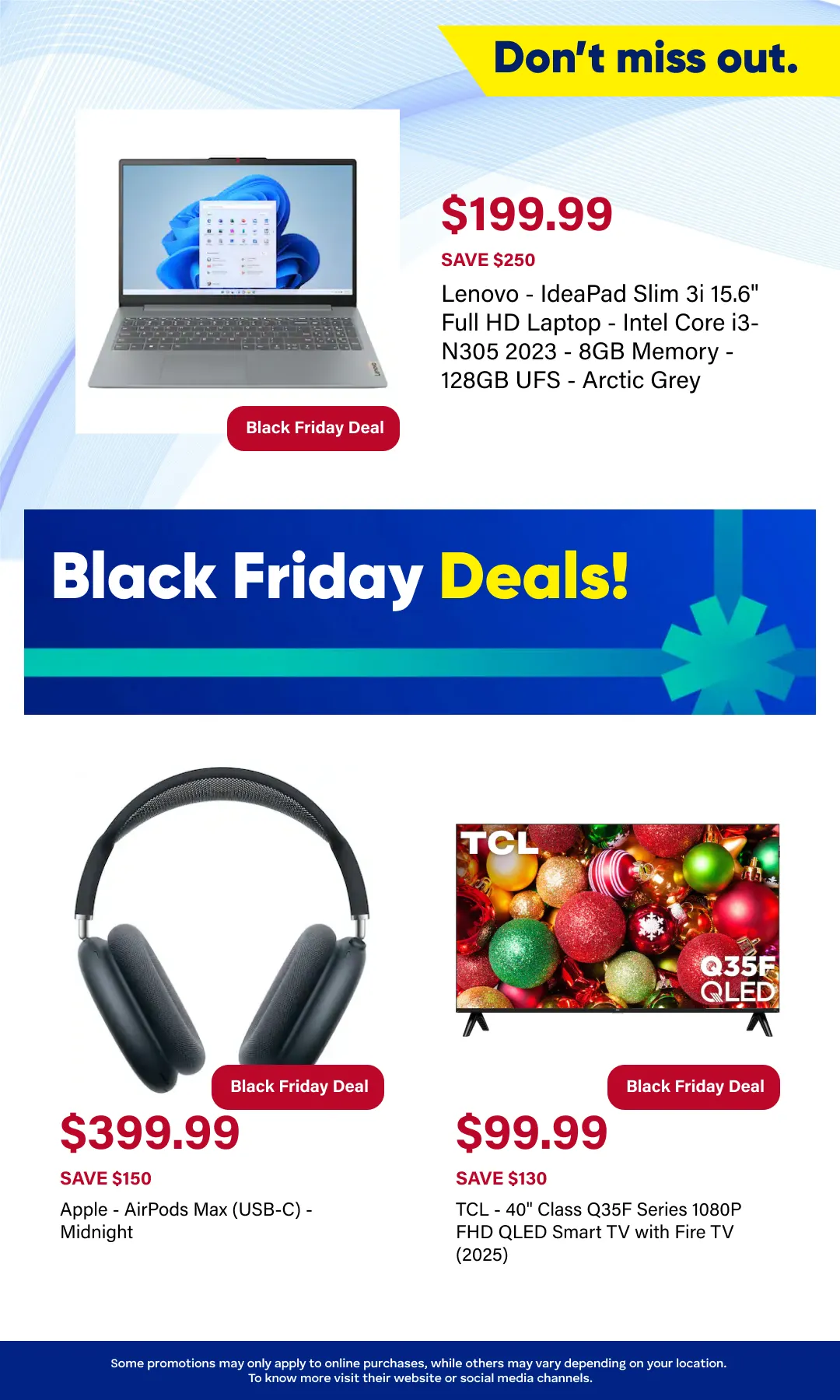 Weekly promotion black friday deals spanning from November 26 to December 8 2025 - Page 9 for Catalogue 365