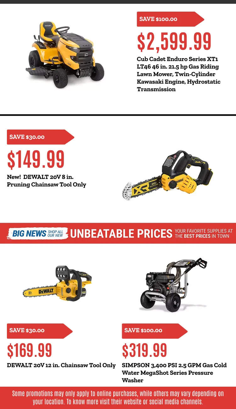 Weekly promotion Outdoor Power Equipment Sale spanning from May 28 to June 11 2026 - Page 9 for Catalogue 365