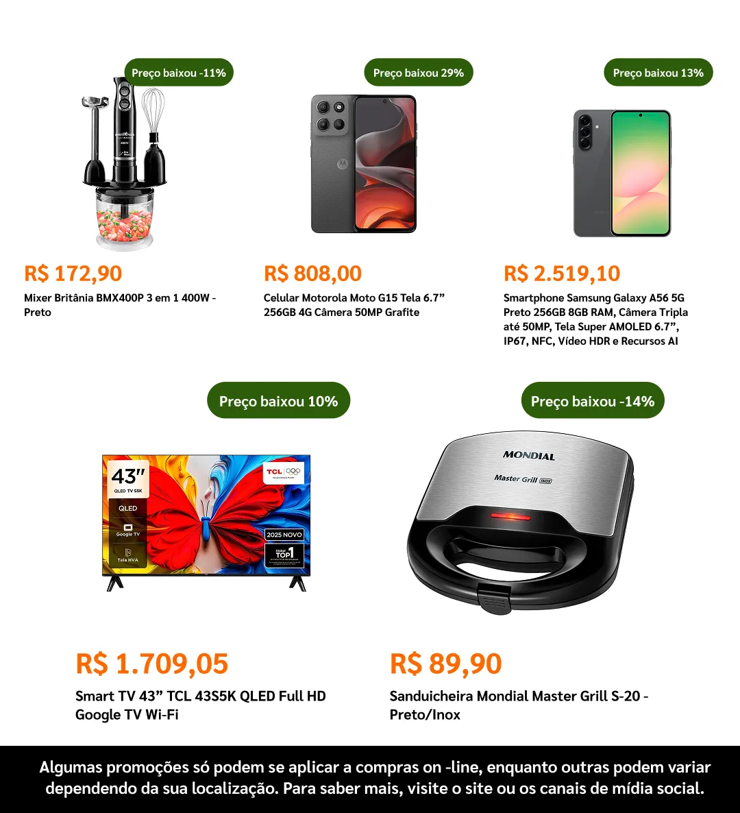 Encarte de De Olho na Oferta Pontofrio 19 de fevereiro até 5 de março 2026 - Pagina 9