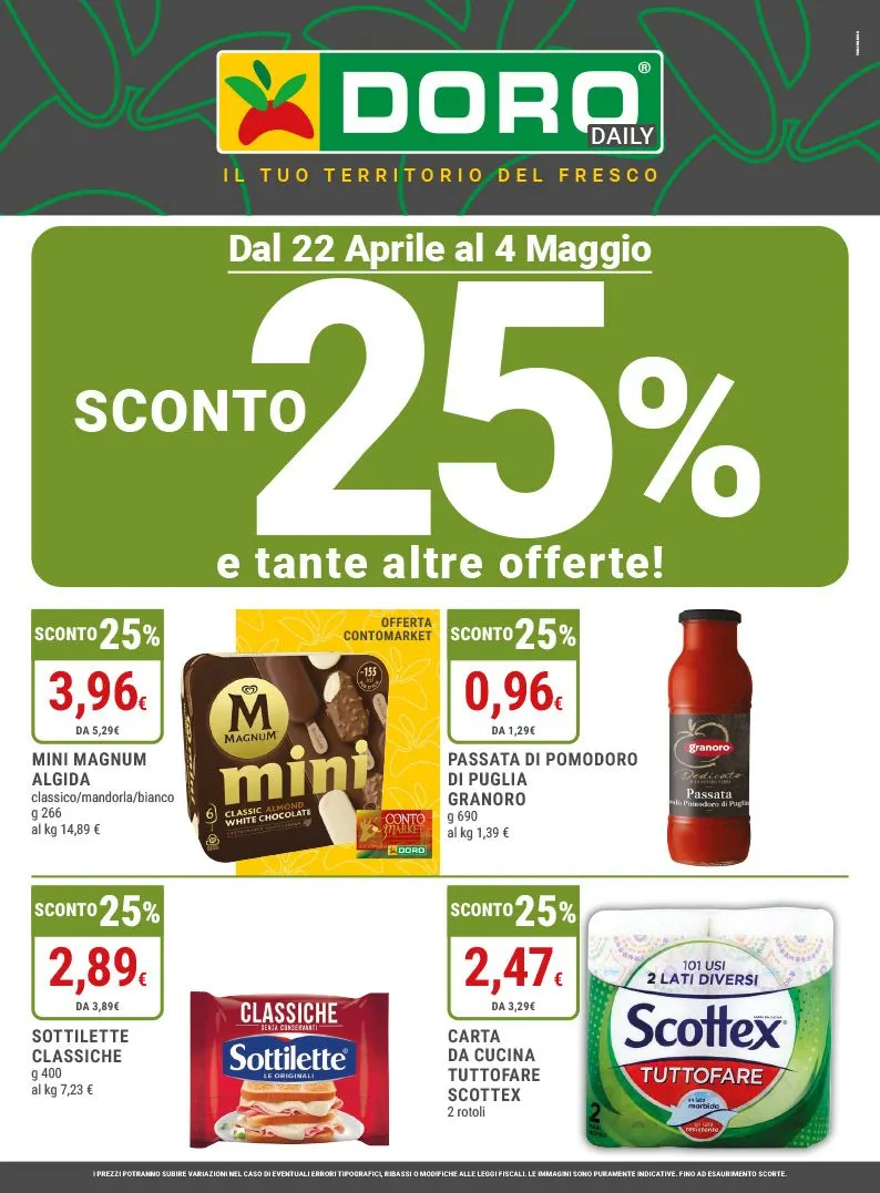 Doro Supermercati Offerte da 22 aprile a 4 maggio di 2025 - Pagina del volantino 7