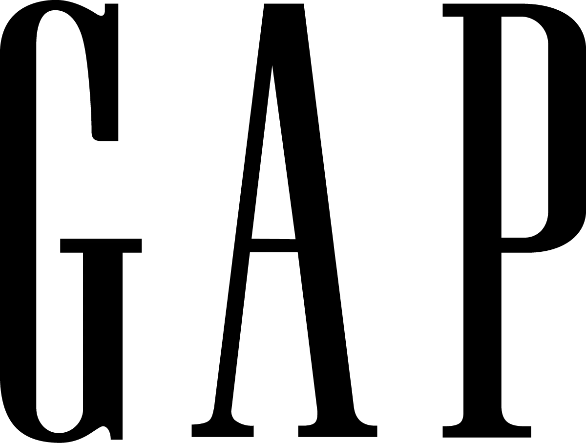 Gap logo. Current catalogue