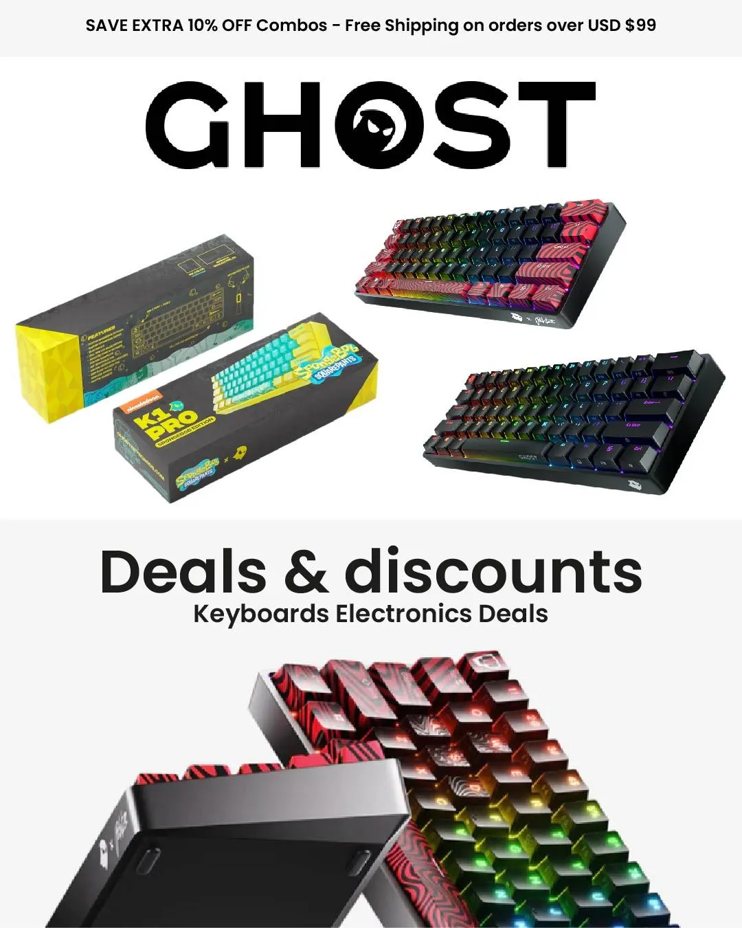 Weekly ad Ghost Keyboards Electronics Deals from August 31 to September 15 2025 - Page 